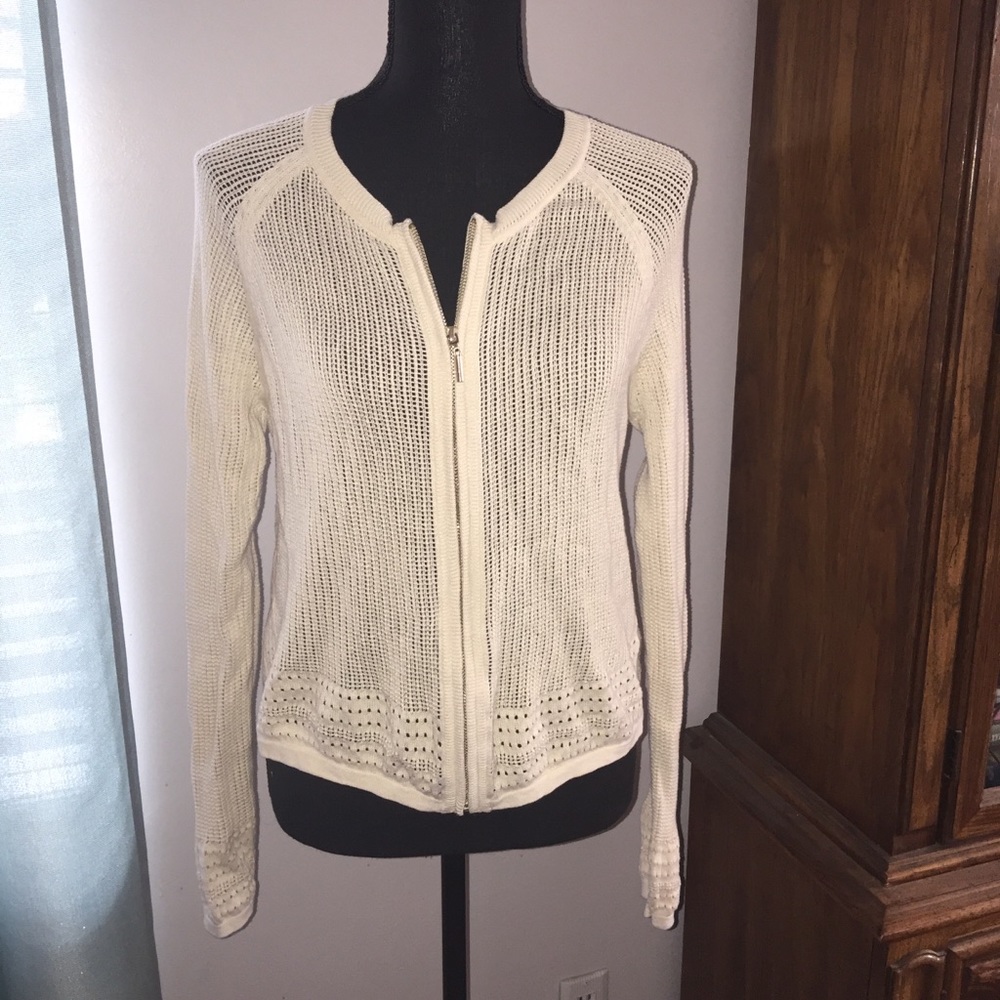 Missimo Zip-Up Knit Cardigan